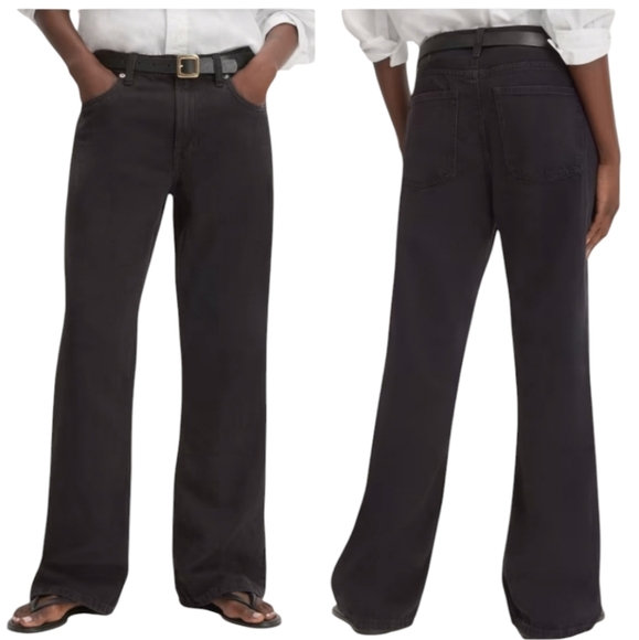 Everlane The Slouch Bootcut Jeans Stormy Ash Size 29 Mid Rise Non-Stretch - Picture 1 of 11